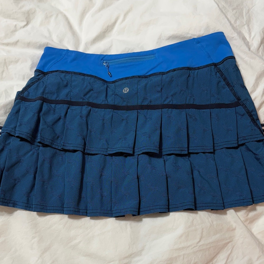 🎾 Lululemon Blue and Black Tennis Women's Skort
